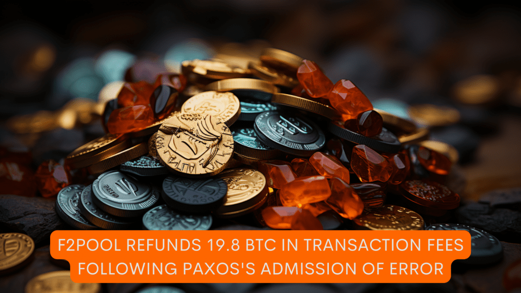 F2pool Refunds 19.8 BTC in Transaction Fees Following Paxos's Admission of Error